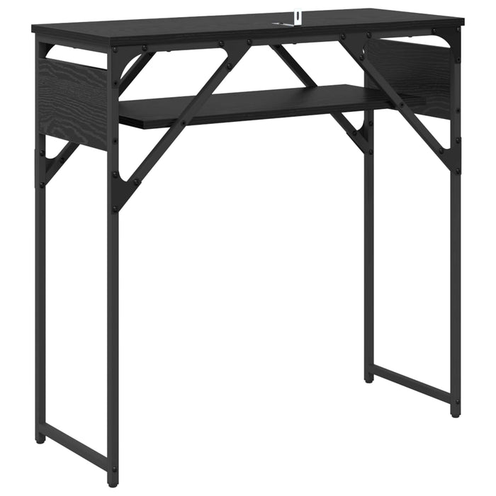 MasaConsole Stejar Negru 75x30x75cm Lemn compozit - WALTI WALTI