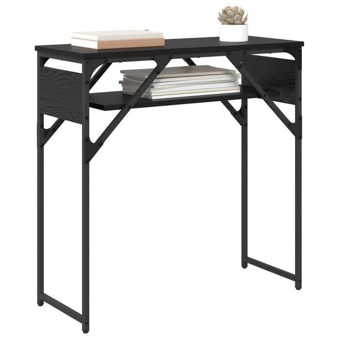 MasaConsole Stejar Negru 75x30x75cm Lemn compozit - WALTI WALTI