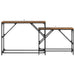 Masă de consolă 2 pcs Lemn Vechi 100 x 28 x 75 cm Lemn compozit - WALTI WALTI
