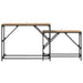 Masă de consolă 2 pcs Stejar Artizanal 100 x 28 x 75 cm - WALTI WALTI