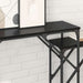 Masă de consolă 2 pcs Stejar Negru 100 x 28 x 75 cm - WALTI WALTI