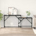 Masă de consolă 2 pcs Stejar Negru 100 x 28 x 75 cm - WALTI WALTI
