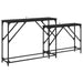Masă de consolă 2 pcs Stejar Negru 100 x 28 x 75 cm - WALTI WALTI