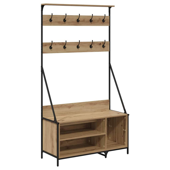 Suport pentru Hârtie cu raft Stejar Artizanal 100 x 41 x 184 cm - WALTI WALTI