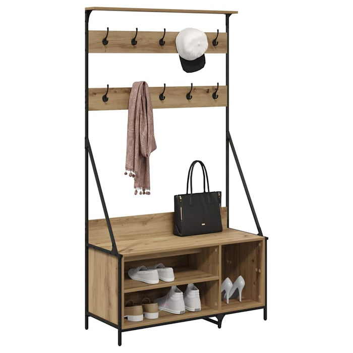 Suport pentru Hârtie cu raft Stejar Artizanal 100 x 41 x 184 cm - WALTI WALTI