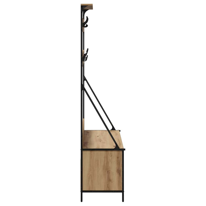 Suport pentru Hârtie cu raft Stejar Artizanal 100 x 41 x 184 cm - WALTI WALTI
