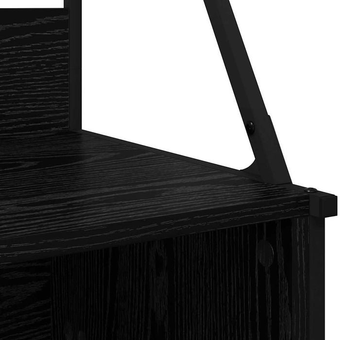 Suport pentru Hârtie cu raft Stejar Negru 100 x 41 x 184 cm - WALTI WALTI