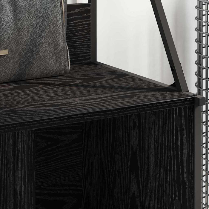 Suport pentru Hârtie cu raft Stejar Negru 100 x 41 x 184 cm - WALTI WALTI