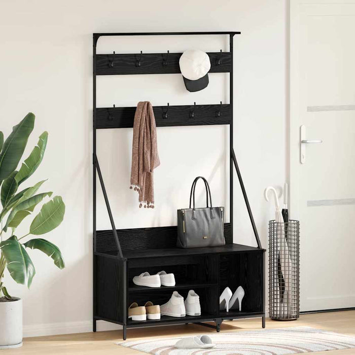 Suport pentru Hârtie cu raft Stejar Negru 100 x 41 x 184 cm - WALTI WALTI