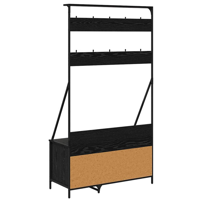 Suport pentru Hârtie cu raft Stejar Negru 100 x 41 x 184 cm - WALTI WALTI