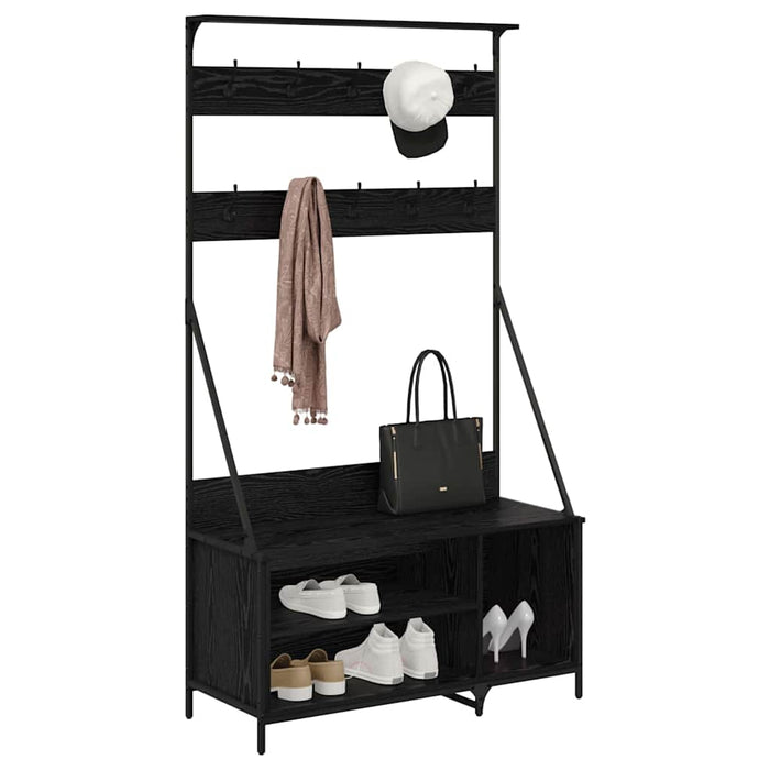 Suport pentru Hârtie cu raft Stejar Negru 100 x 41 x 184 cm - WALTI WALTI