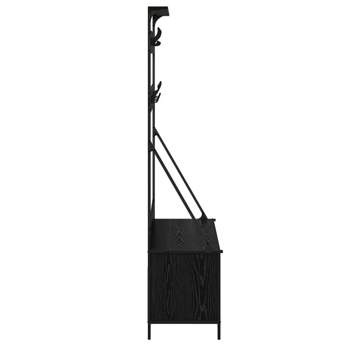 Suport pentru Hârtie cu raft Stejar Negru 100 x 41 x 184 cm - WALTI WALTI