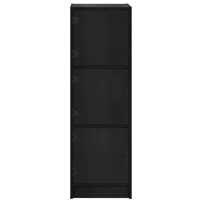 Bufet Stejar Negru 35 x 37 x 109 cm Lemn compozit - WALTI WALTI