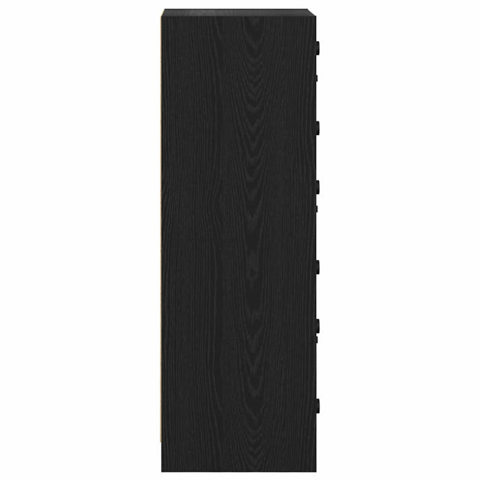 Bufet Stejar Negru 35 x 37 x 109 cm Lemn compozit - WALTI WALTI