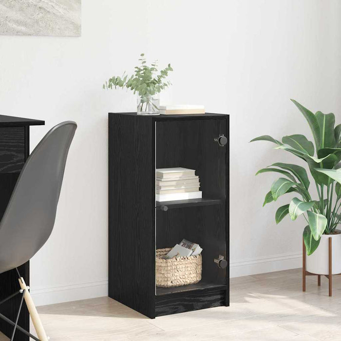 Bufet Stejar negru 35 x 37 x 76 cm Lemn compozit - WALTI WALTI