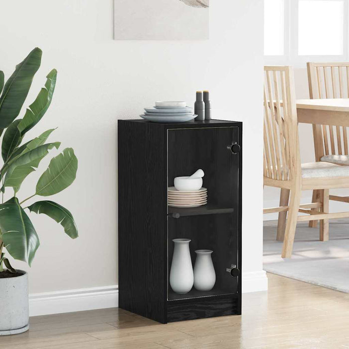 Bufet Stejar negru 35 x 37 x 76 cm Lemn compozit - WALTI WALTI