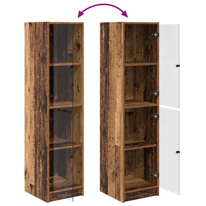 Bufet Lemn Vechi 35 x 37 x 142 cm Lemn compozit - WALTI WALTI