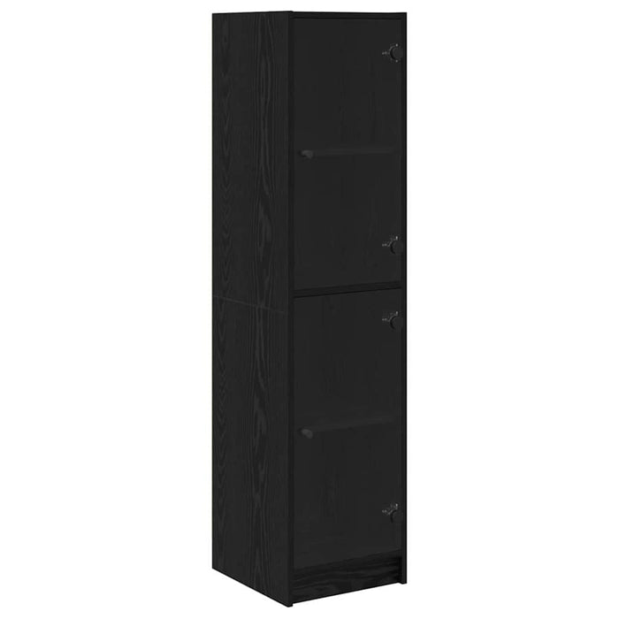 Bufet Stejar Negru 35 x 37 x 142 cm Lemn compozit - WALTI WALTI