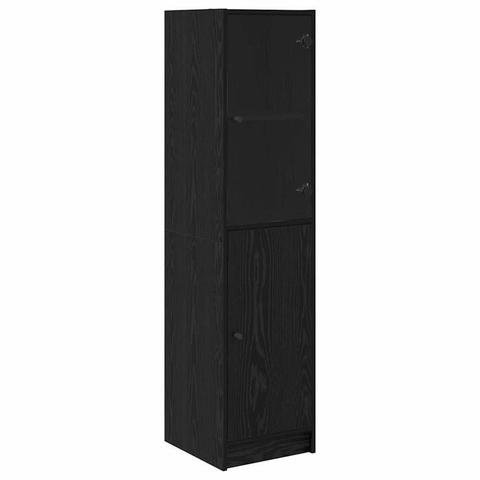 Bufet Stejar Negru 35 x 37 x 142 cm Lemn compozit - WALTI WALTI