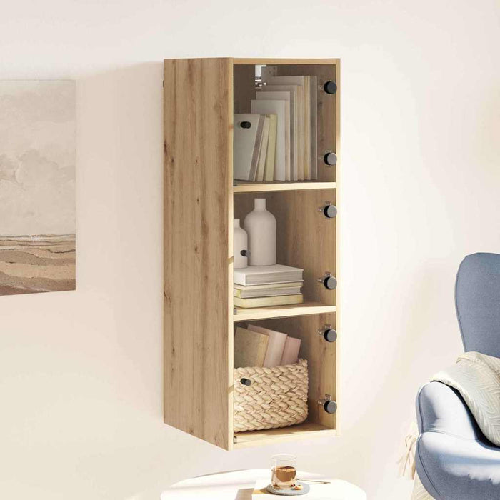 Dulap de perete Stejar Artizanal 35 x 37 x 102 cm Lemn compozit - WALTI WALTI