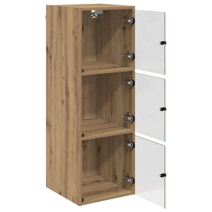 Dulap de perete Stejar Artizanal 35 x 37 x 102 cm Lemn compozit - WALTI WALTI