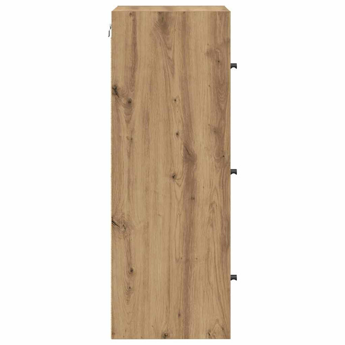 Dulap de perete Stejar Artizanal 35 x 37 x 102 cm Lemn compozit - WALTI WALTI