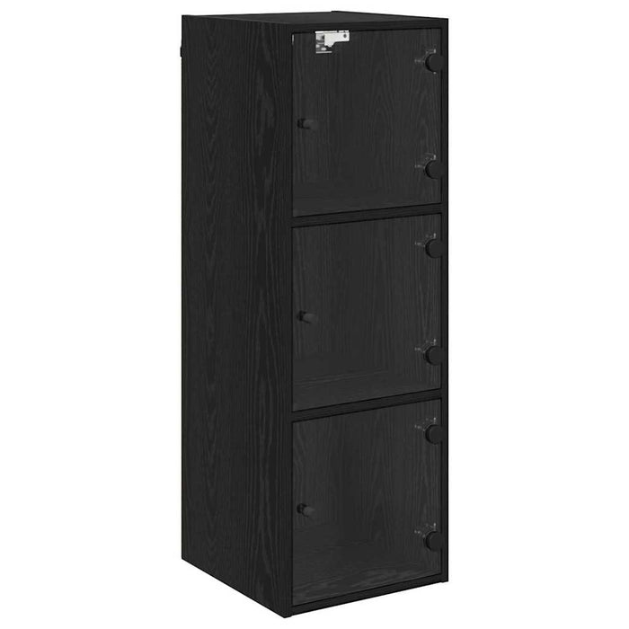 Dulap de perete Stejar Negru 35 x 37 x 102 cm Lemn compozit - WALTI WALTI