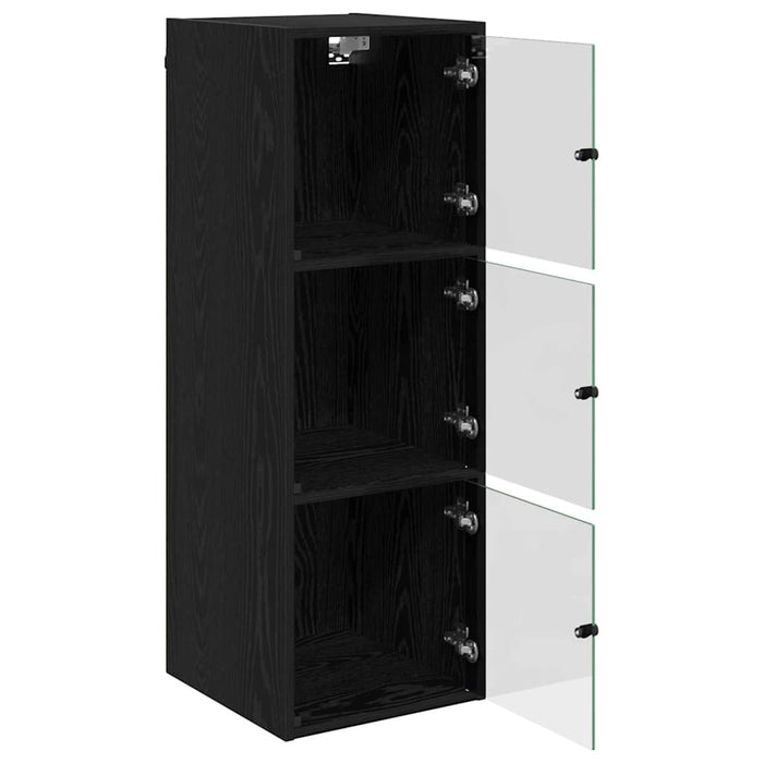 Dulap de perete Stejar Negru 35 x 37 x 102 cm Lemn compozit - WALTI WALTI