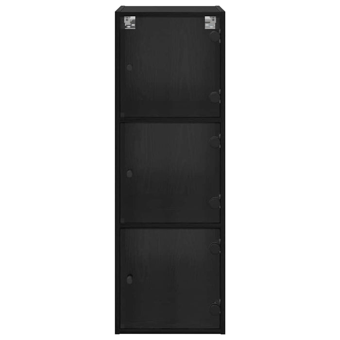 Dulap de perete Stejar Negru 35 x 37 x 102 cm Lemn compozit - WALTI WALTI