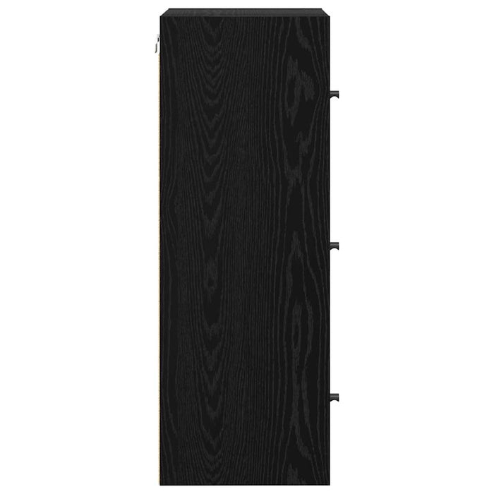 Dulap de perete Stejar Negru 35 x 37 x 102 cm Lemn compozit - WALTI WALTI