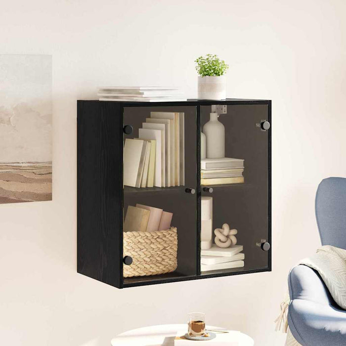 Dulap de perete Stejar Negru 68 x 37 x 68,5 cm Lemn compozit - WALTI WALTI