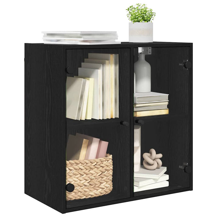 Dulap de perete Stejar Negru 68 x 37 x 68,5 cm Lemn compozit - WALTI WALTI