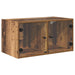 Dulapuri de perete Pe perete 2 pcs Lemn Vechi 68 x 37 x 35 cm - WALTI WALTI
