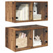 Dulapuri de perete Pe perete 2 pcs Lemn Vechi 68 x 37 x 35 cm - WALTI WALTI