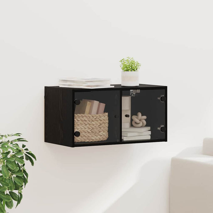 Dulap de perete Stejar Negru 68 x 37 x 35 cm Lemn compozit - WALTI WALTI