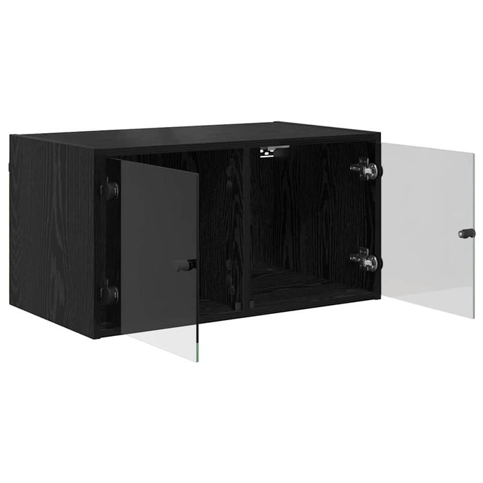 Dulap de perete Stejar Negru 68 x 37 x 35 cm Lemn compozit - WALTI WALTI