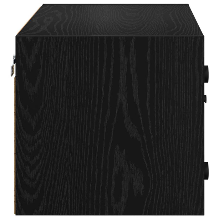 Dulap de perete Stejar Negru 68 x 37 x 35 cm Lemn compozit - WALTI WALTI
