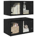 Dulapuri de perete Pe perete 2 pcs Stejar Negru 68 x 37 x 35 cm - WALTI WALTI