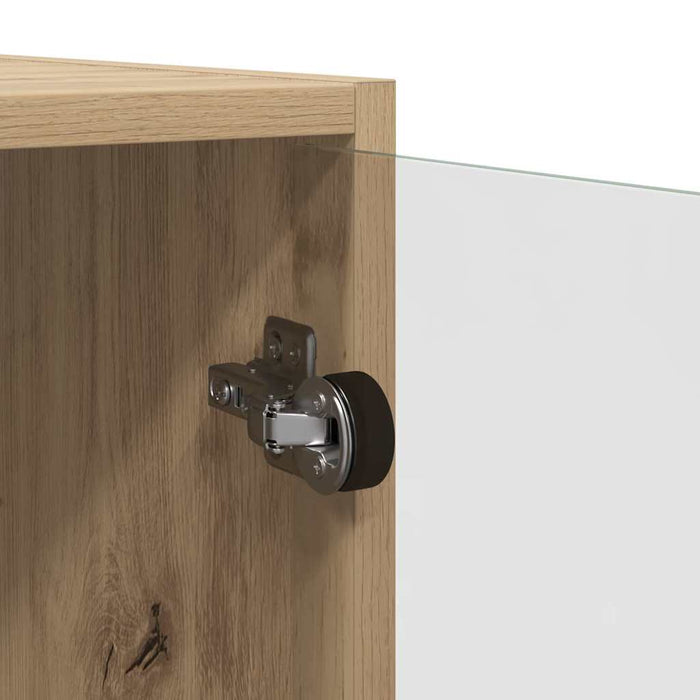 Dulap de perete Stejar Artizanal 102 x 37 x 35 cm Lemn compozit - WALTI WALTI
