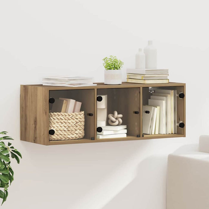 Dulap de perete Stejar Artizanal 102 x 37 x 35 cm Lemn compozit - WALTI WALTI