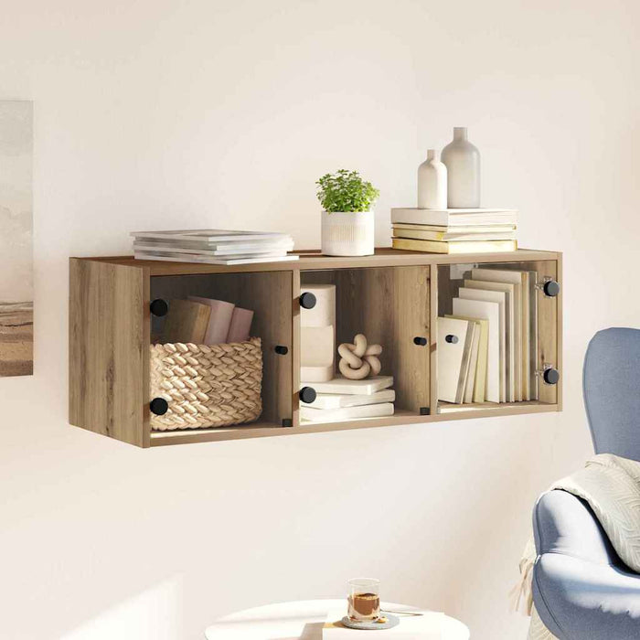 Dulap de perete Stejar Artizanal 102 x 37 x 35 cm Lemn compozit - WALTI WALTI