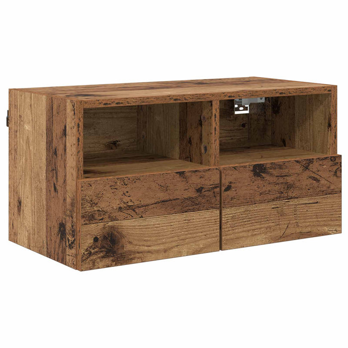 Dulap TV de perete Lemn Vechi 60 x 30 x 30 cm Lemn compozit - WALTI WALTI