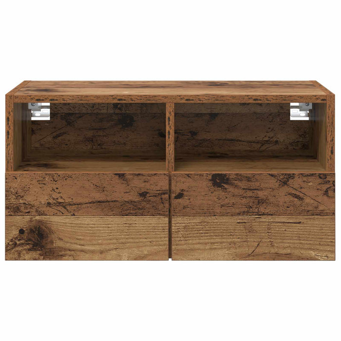 Dulap TV de perete Lemn Vechi 60 x 30 x 30 cm Lemn compozit - WALTI WALTI