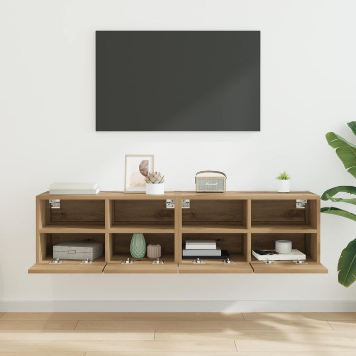Dulapuri pentru TV 2 pcs Stejar Artizanal 60 x 30 x 30 cm - WALTI WALTI