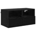 Dulap TV de perete Stejar Negru 60 x 30 x 30 cm Lemn compozit - WALTI WALTI