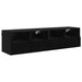 Dulapuri pentru TV Pe perete 2 pcs Stejar Negru 60 x 30 x 30 cm - WALTI WALTI