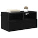 Dulapuri pentru TV Pe perete 2 pcs Stejar Negru 60 x 30 x 30 cm - WALTI WALTI