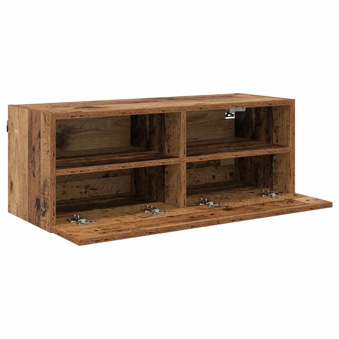 Dulap TV de perete Lemn Vechi 80 x 30 x 30 cm Lemn compozit - WALTI WALTI