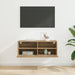 Dulap TV de perete Pe perete Stejar Artizanal 80 x 30 x 30 cm - WALTI WALTI