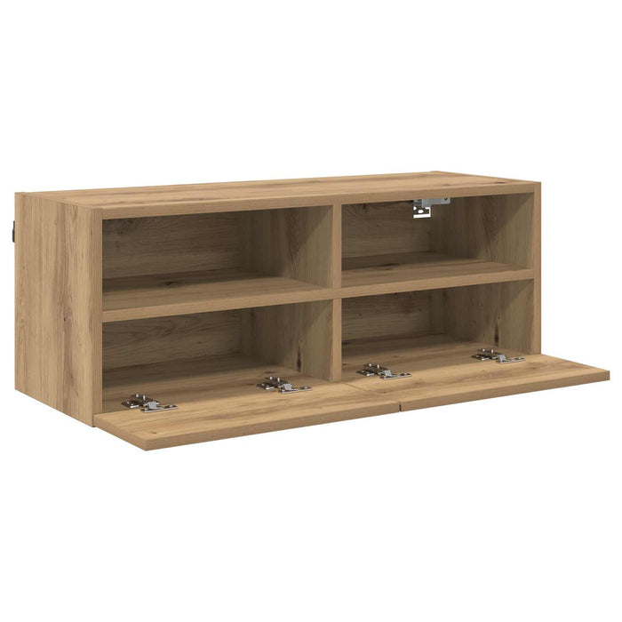 Dulap TV de perete Pe perete Stejar Artizanal 80 x 30 x 30 cm - WALTI WALTI